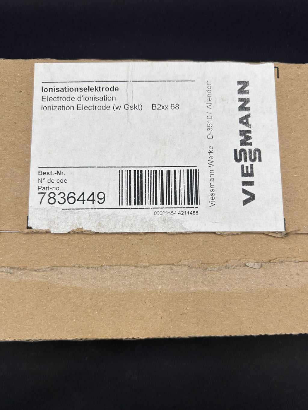 Viessmann Ionisationselektrode Vitodens 13/19KW 7836449 Überwachungselektrode