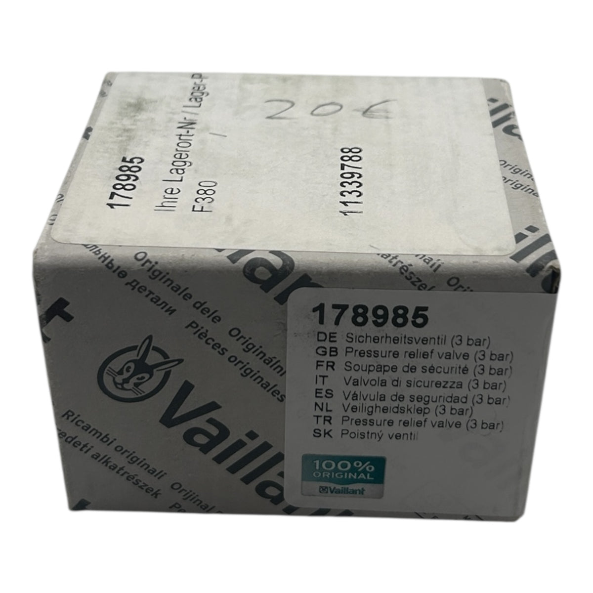 Vaillant Sicherheitsventil 178985 3 Bar VC / VCI / VCW