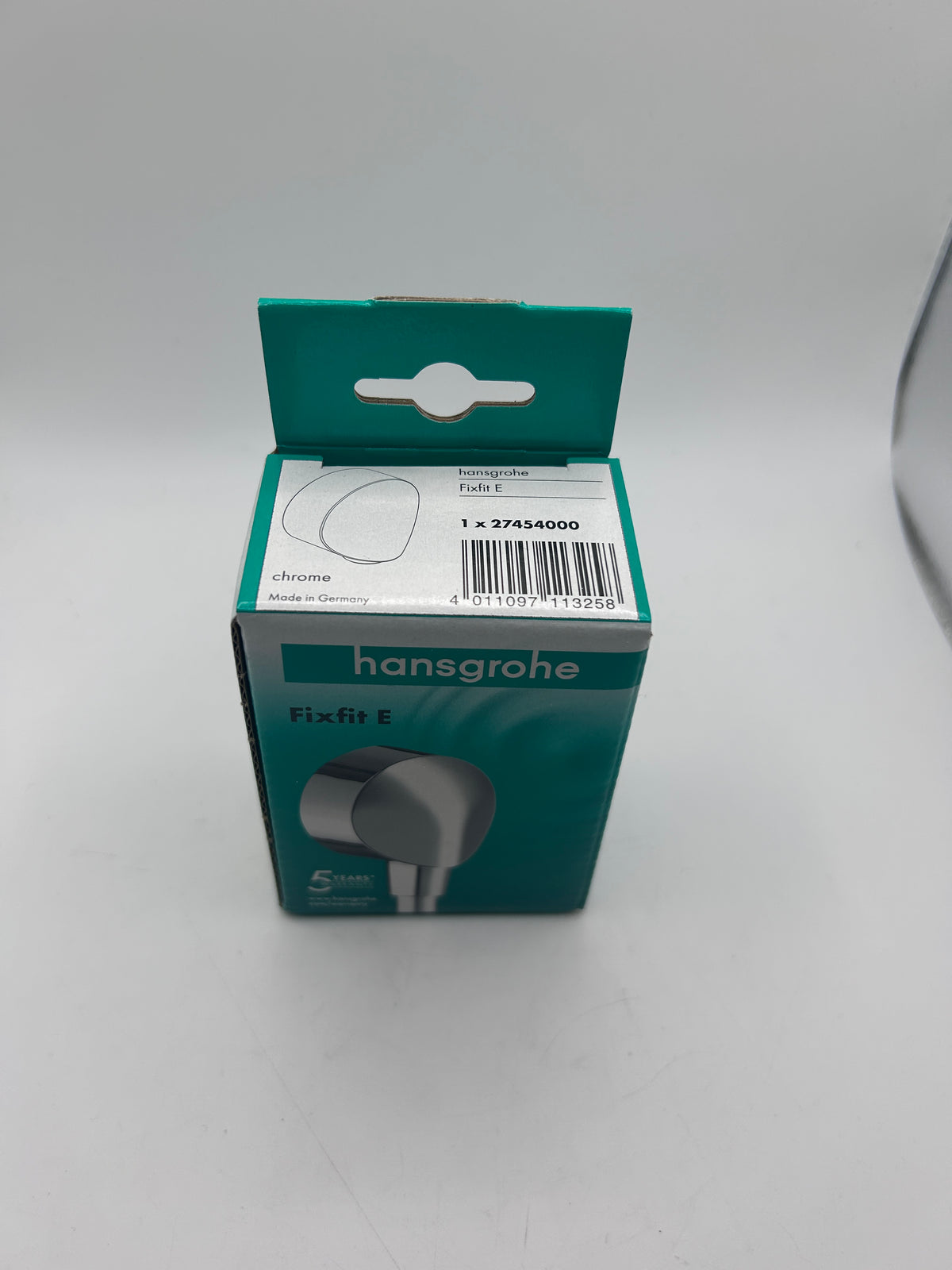 Grohe 27454000 hansgrohe Fixfit E Schlauchanschluss, Wandanschlussbogen,