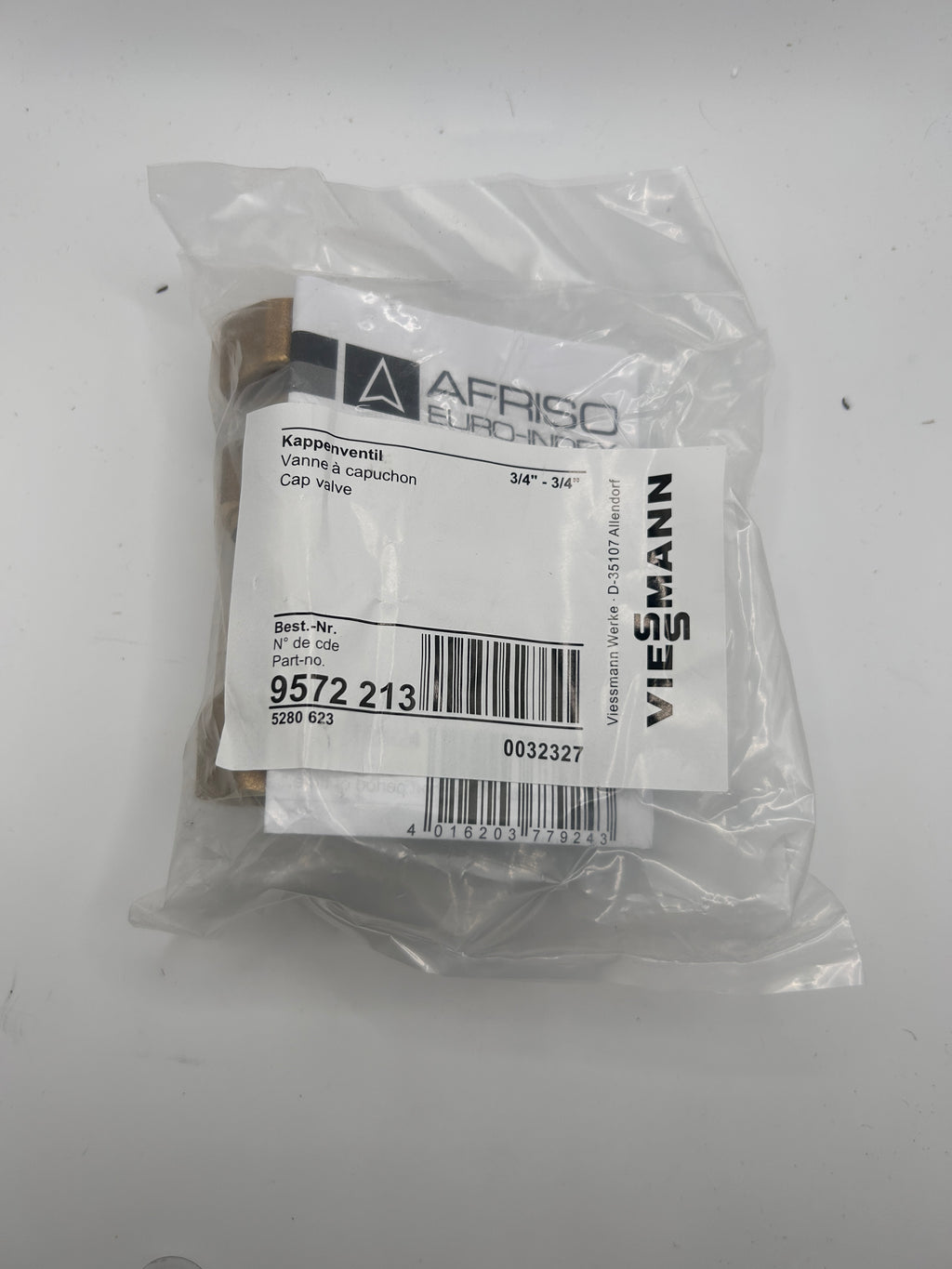 Viessmann Kappenventil 9572213 R3/4