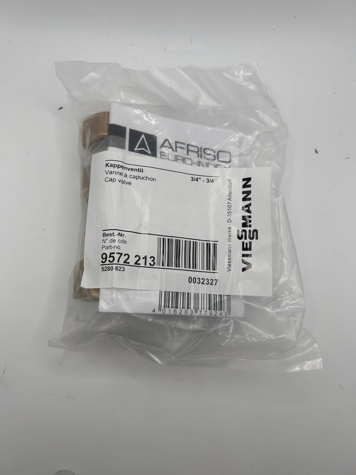 Viessmann Kappenventil 9572213 R3/4
