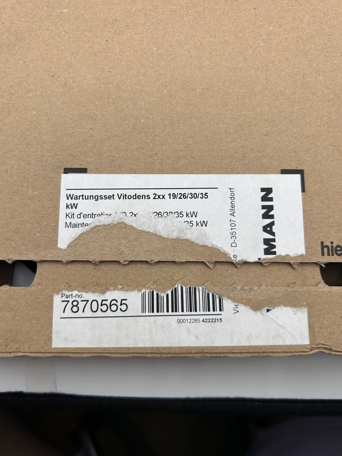 Viessmann 7870565 Wartungsset original Vitodens 2xx 19 / 26 / 30 / 35 kW