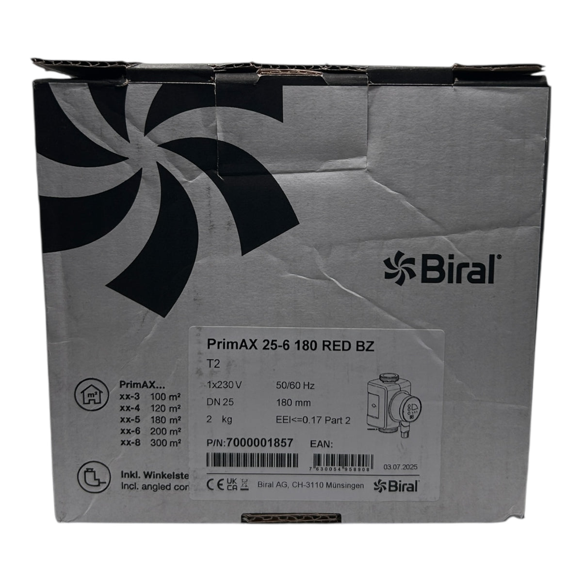 Biral PrimAX 25-6 180 RED BZ,7000001857
