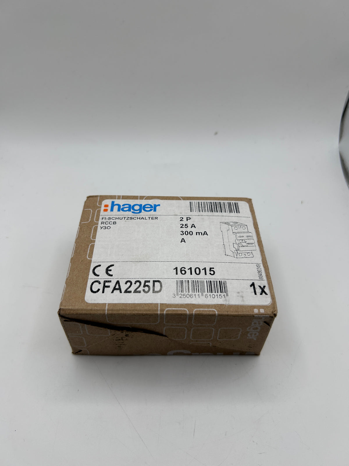 Hager CFA225D Fehlerstrom-Schutzschalter 2polig 25A/300mA