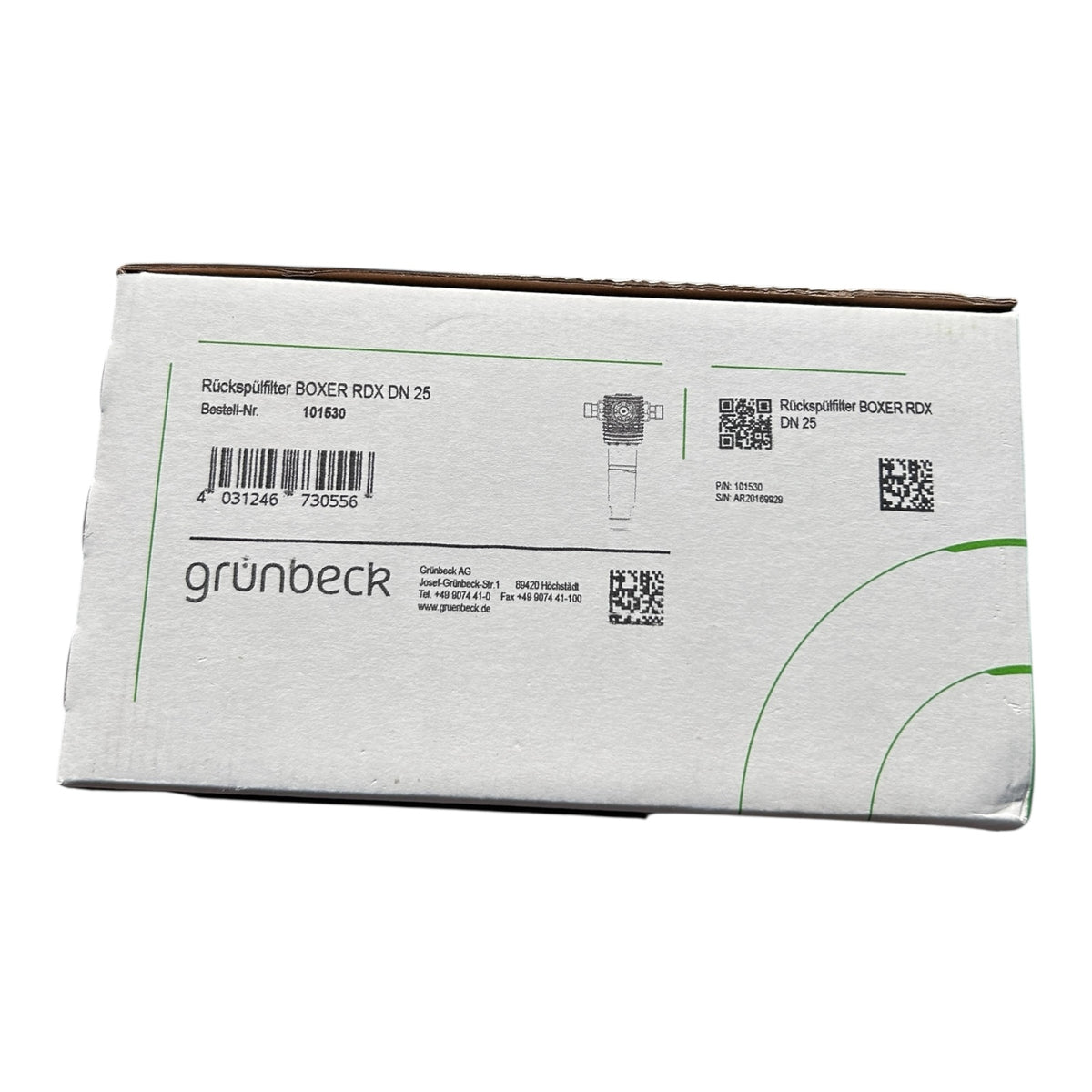 Grünbeck 101530 Boxer RDX Rückspülfilter mit Druckminderer 1 Zoll Wasserfilter