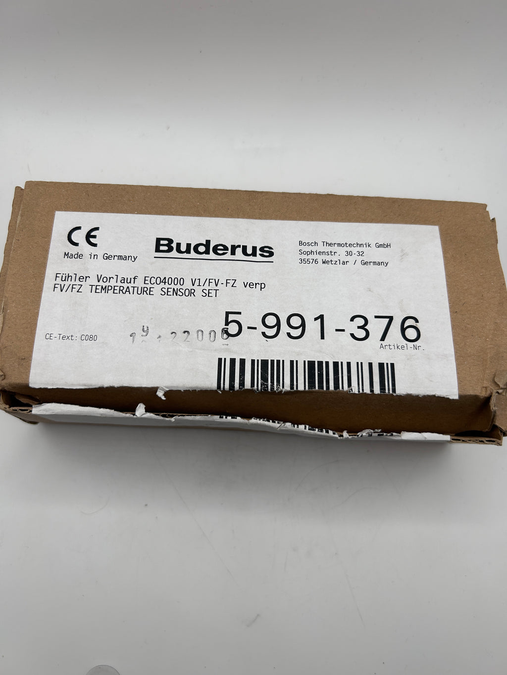 Buderus 5991376 Vorlauffühler ECO4000 V1/FV-FZ verp Temperatursensorset