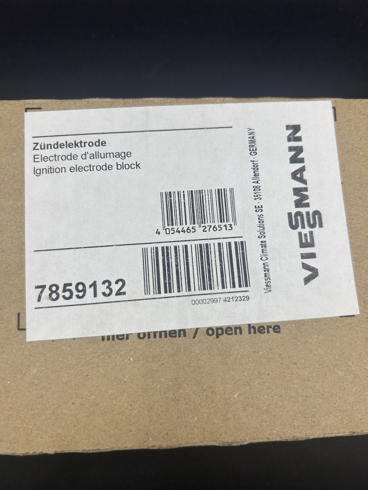 Viessmann Zündelektrode 7859132 Vitodens, Vitovalor 11-32kW geöffnet