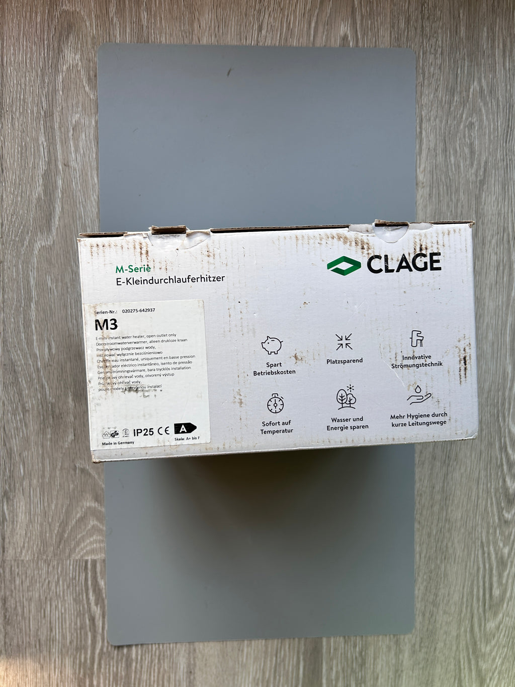 Clage Klein Durchlauferhitzer M3 Untertisch 3,5 kW 230 V Niederdruck