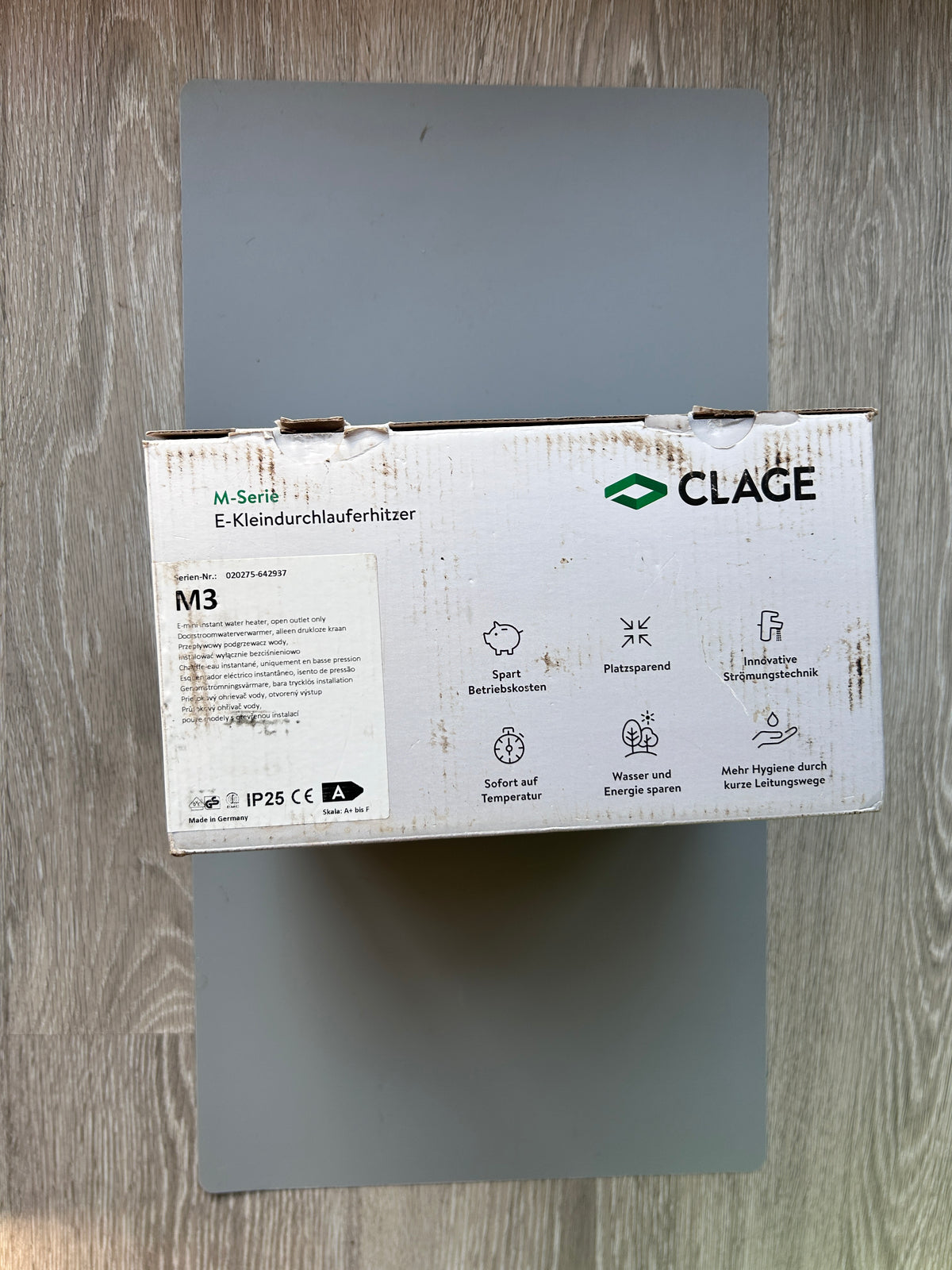 Clage Klein Durchlauferhitzer M3 Untertisch 3,5 kW 230 V Niederdruck
