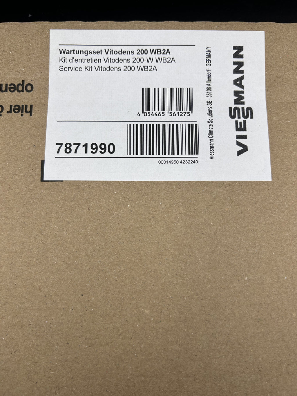 Wartungsset Vitodens Viessmann 7871990 div. Typen Vitodens 200-WB2A 20/26/28 kW