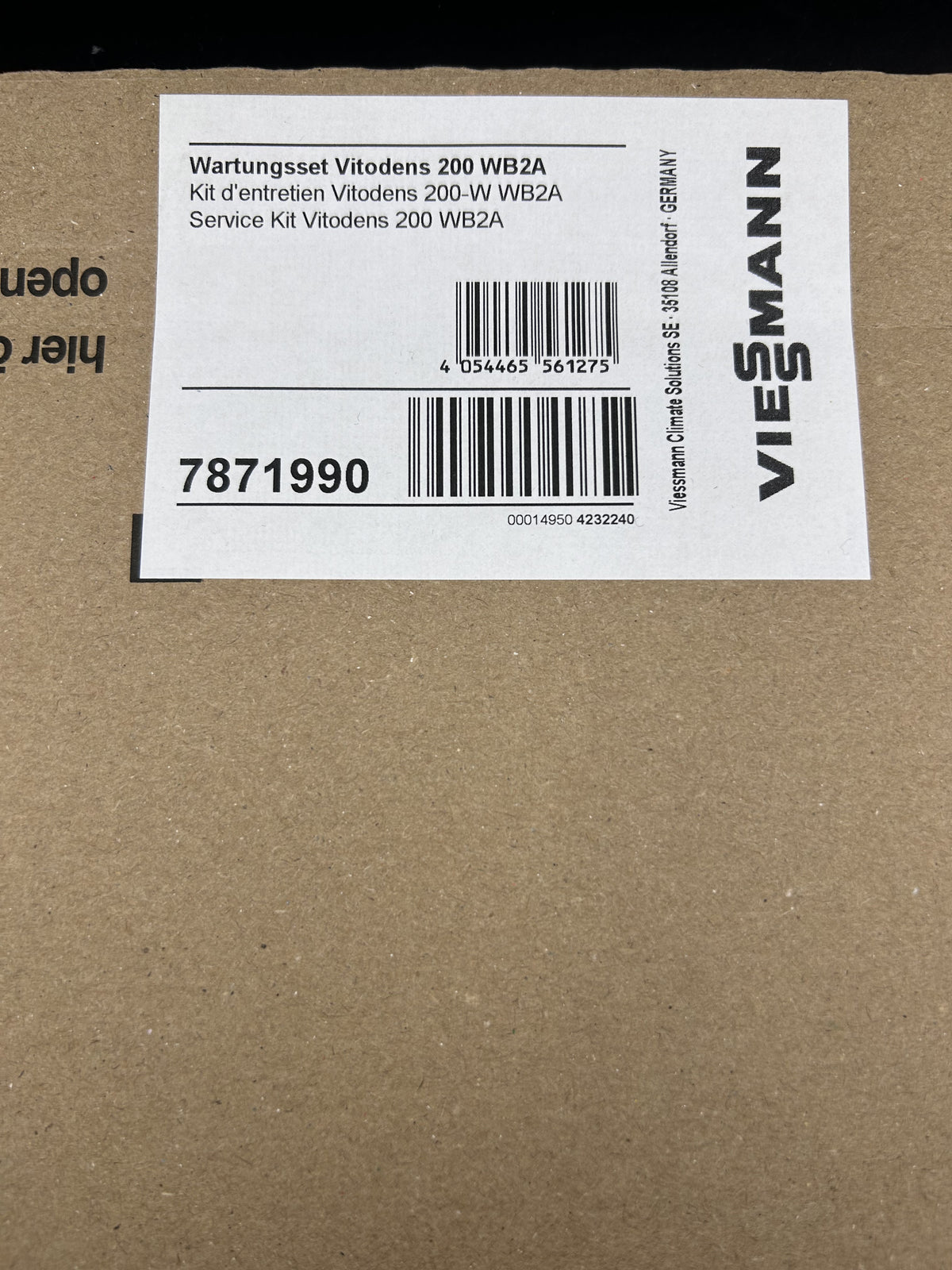 Wartungsset Vitodens Viessmann 7871990 div. Typen Vitodens 200-WB2A 20/26/28 kW