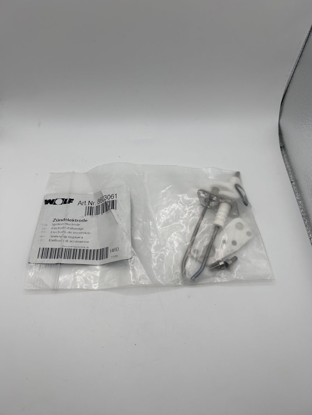 Zündelektrode Wolf CGB - (K)-20 CGS # 8603061 incl. Zündkabel Dichtung Elektrode