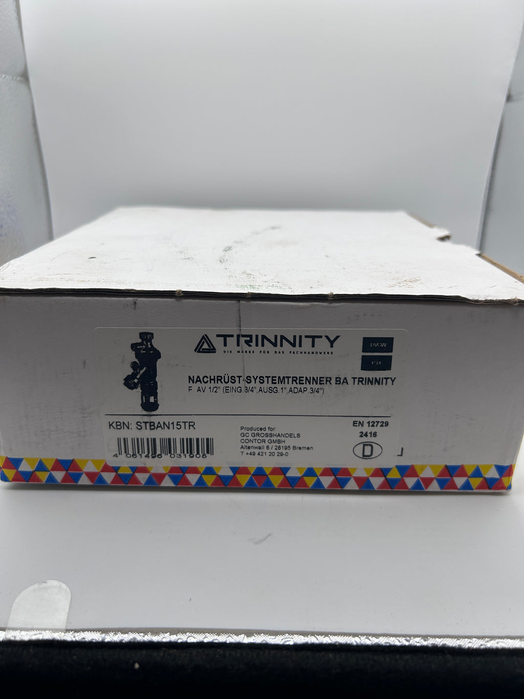 TRINNITY Nachrüst-Systemtrenner BA für AV 1/2''(Eingang 3/4'',Ausgang 1'')