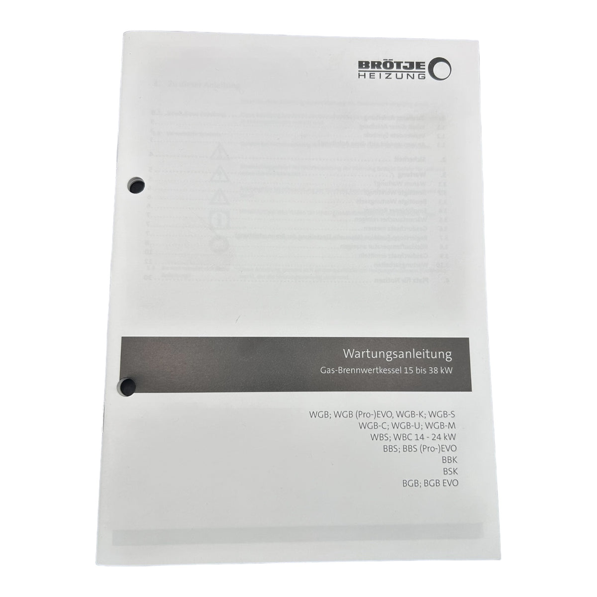 Brötje Wartungsset 7630553 WGB EVO 15-28 KW G BBS Brennerdichtung Zündelektrode