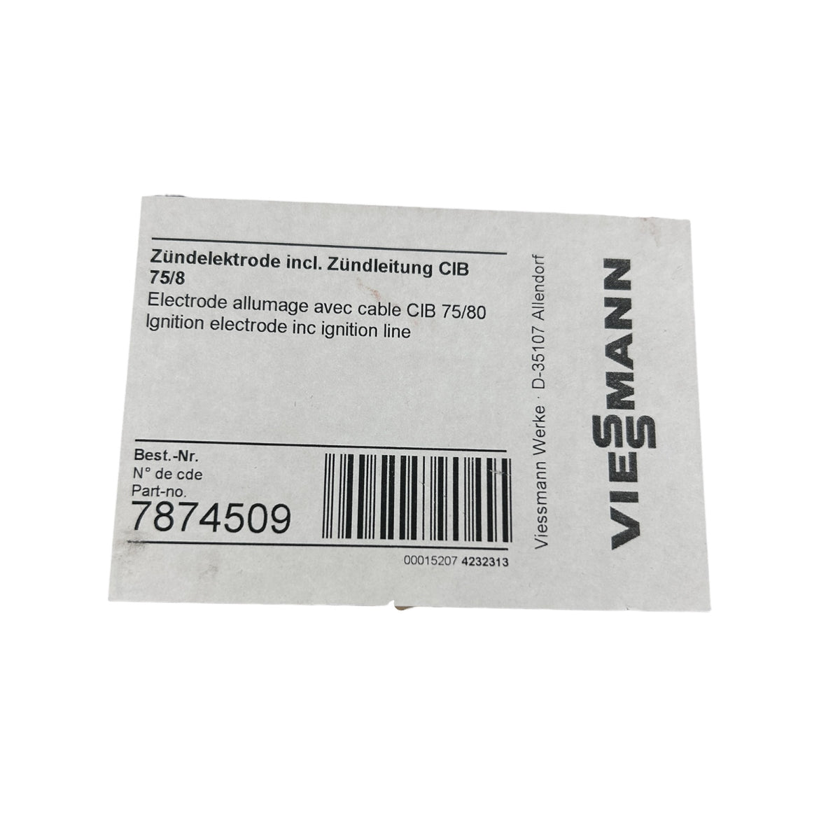 Viessmann Zündelektrode 7874509 Zünd Elktrodenblock Dichtung und Zündleitung