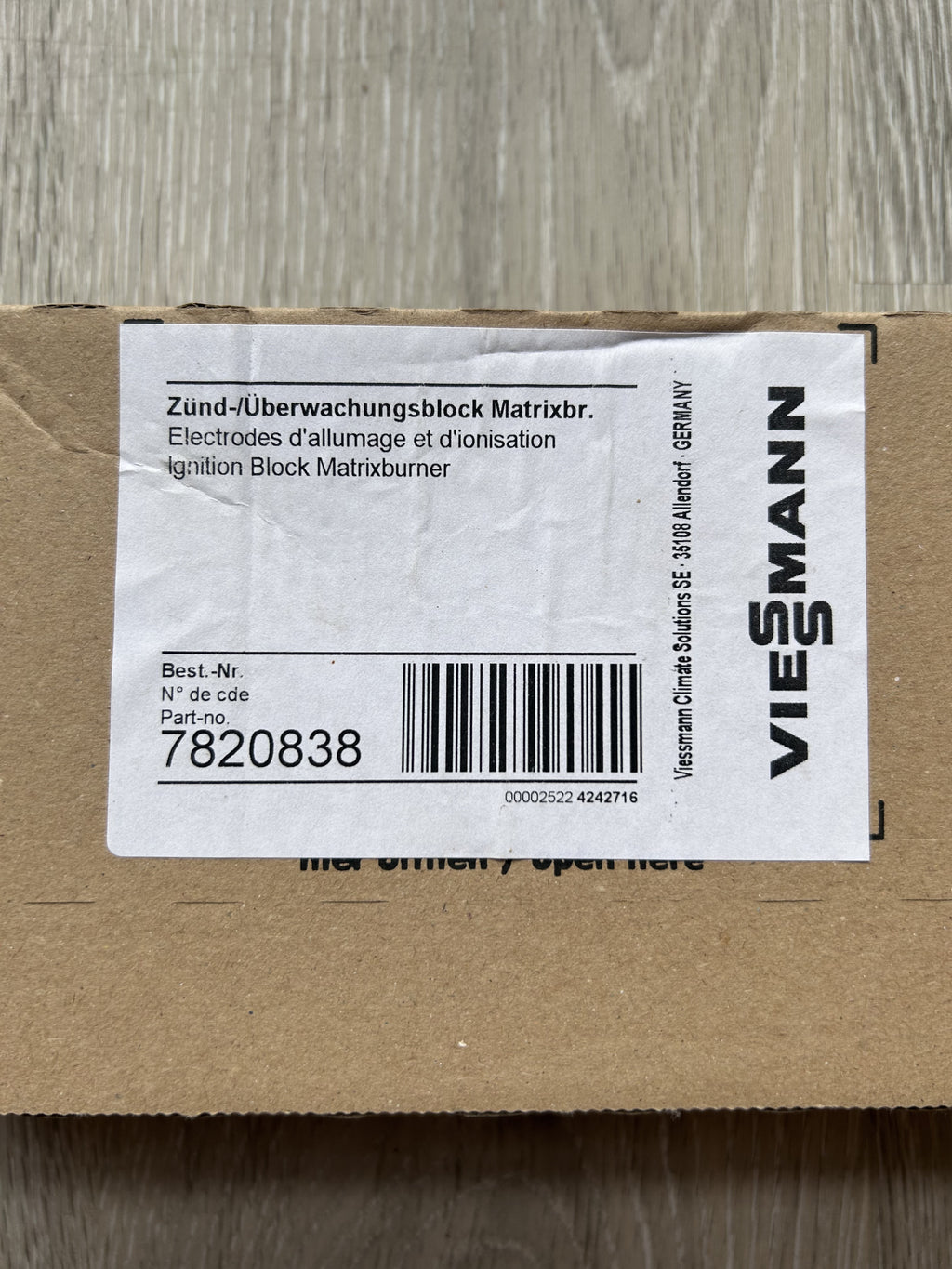 Viessmann Zünd- + Überwachungselektrode MatriX Brenner 7820838 Zündelektrode