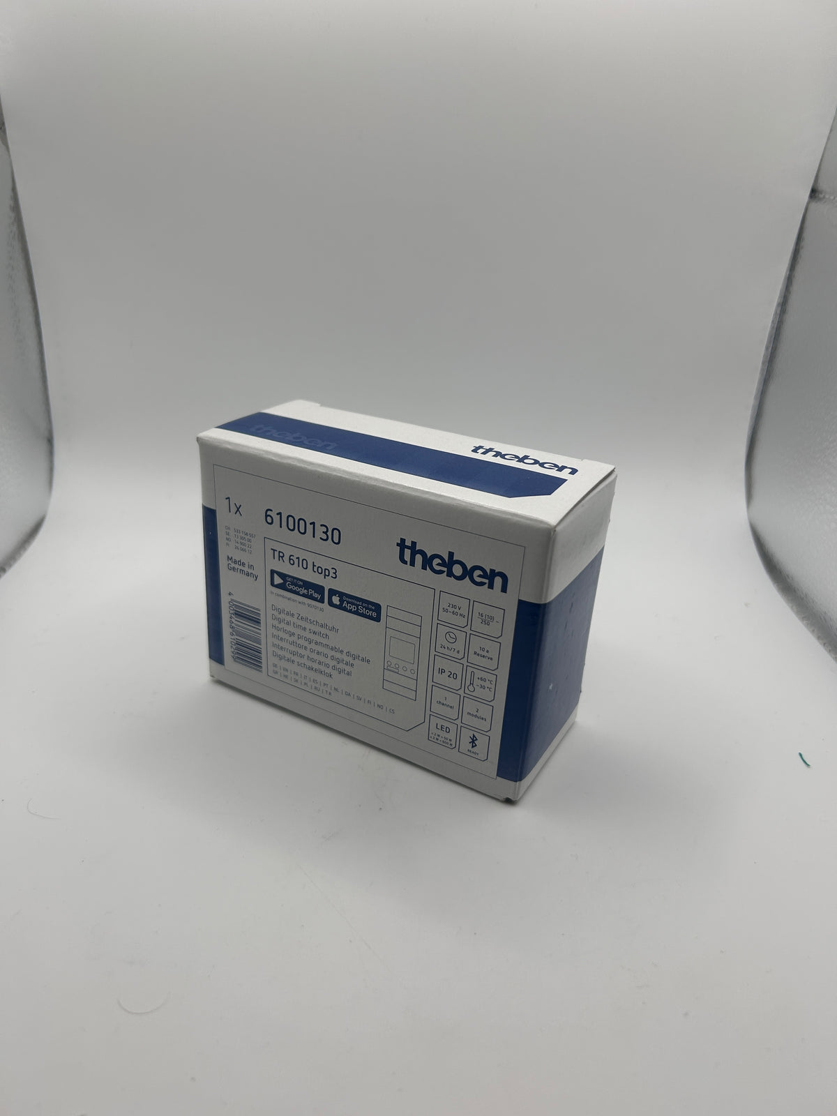 Theben 6100130 Zeitschaltuhr Digital TR610 TOP3 Display 1 Kanal Gangreserve