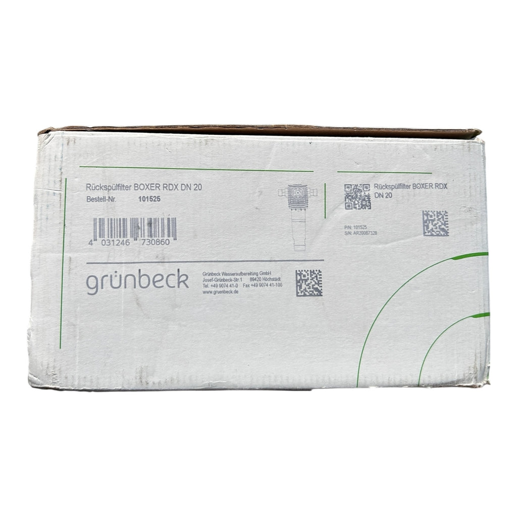 Grünbeck 101525 Rückspülfilter Boxer RDX 3/4" 100 µm Druckminderer Wasserfilter