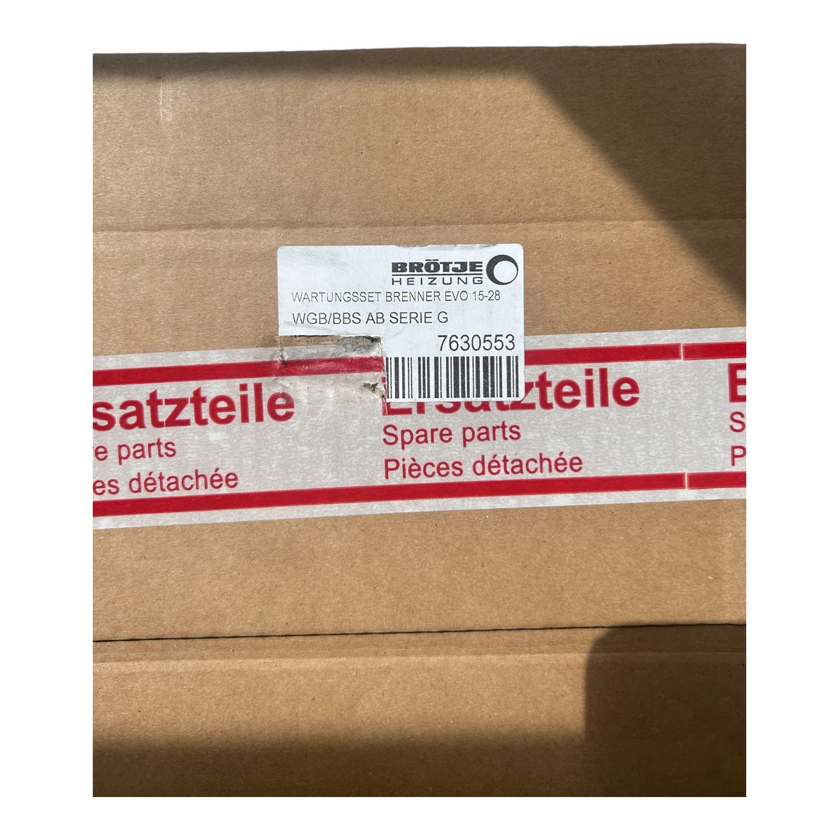 Brötje Wartungsset 7630553 WGB EVO 15-28 KW G BBS Brennerdichtung Zündelektrode