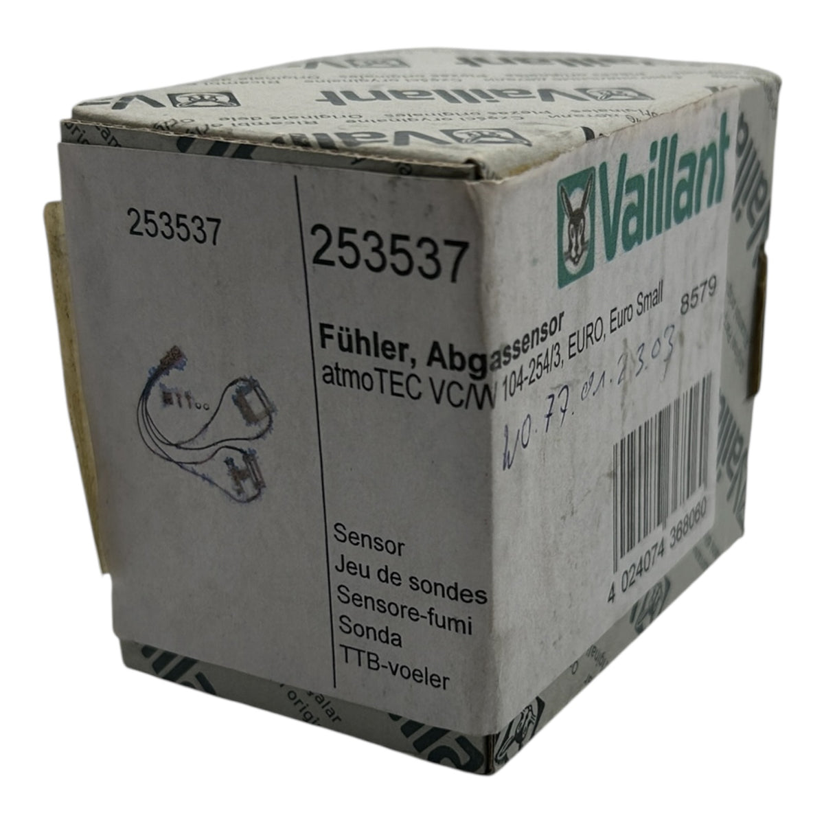 Vaillant Fühler 253537 VC/ VCW 104 194 204 254 Abgassensor Abgasfühler Atmo Tec
