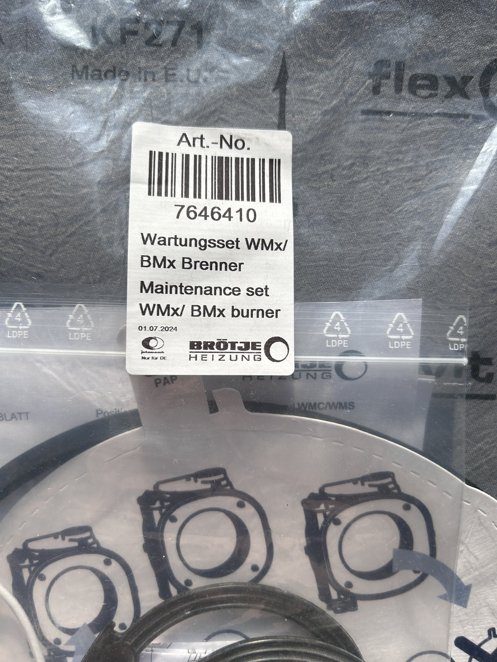 BRÖTJE 7646410 Wartungsset WMS/WMC Brenner Geeignet für BRÖTJE WMS Brenner