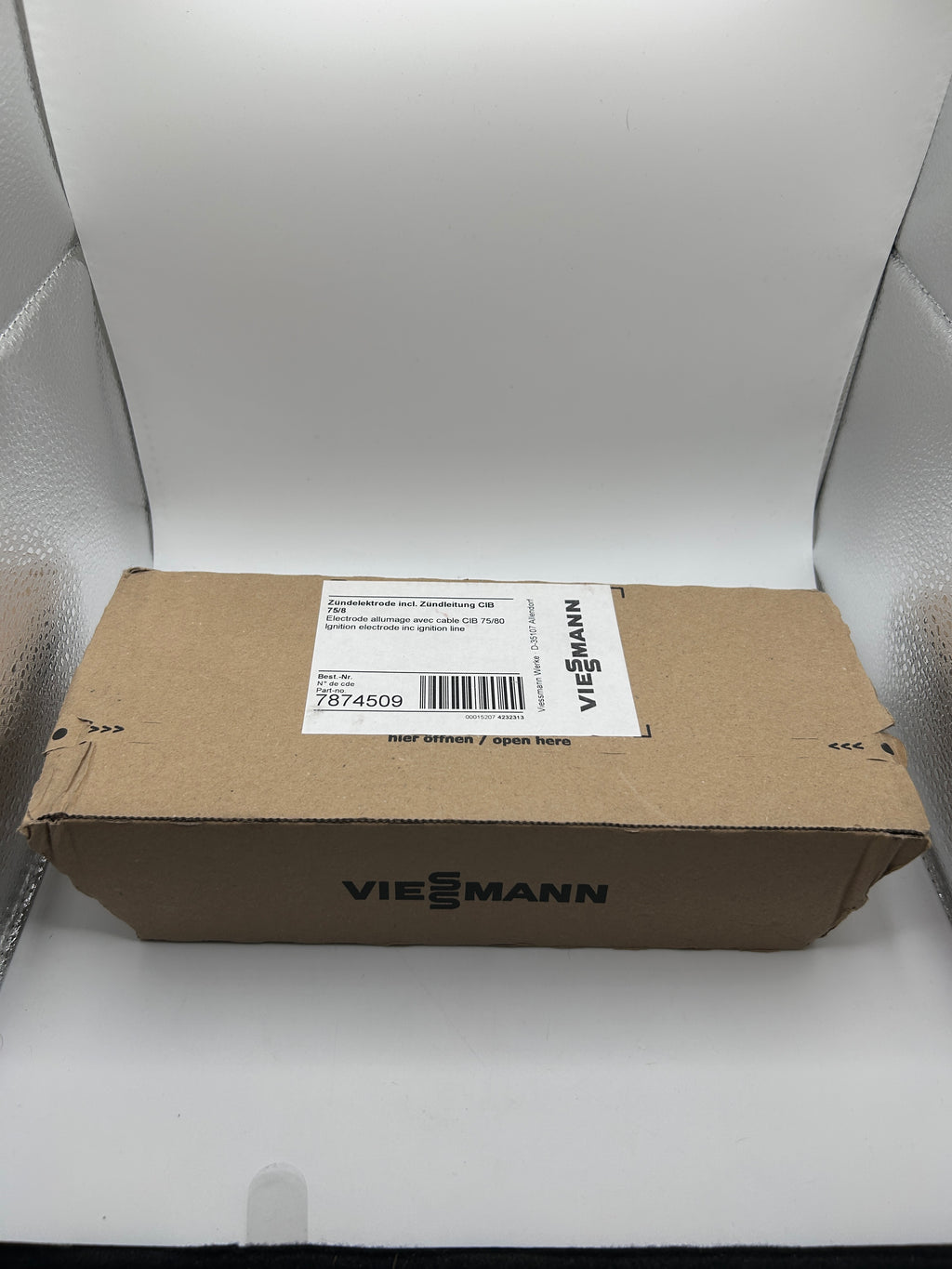 Viessmann Zündelektrode 7874509 Zünd Elktrodenblock Dichtung und Zündleitung
