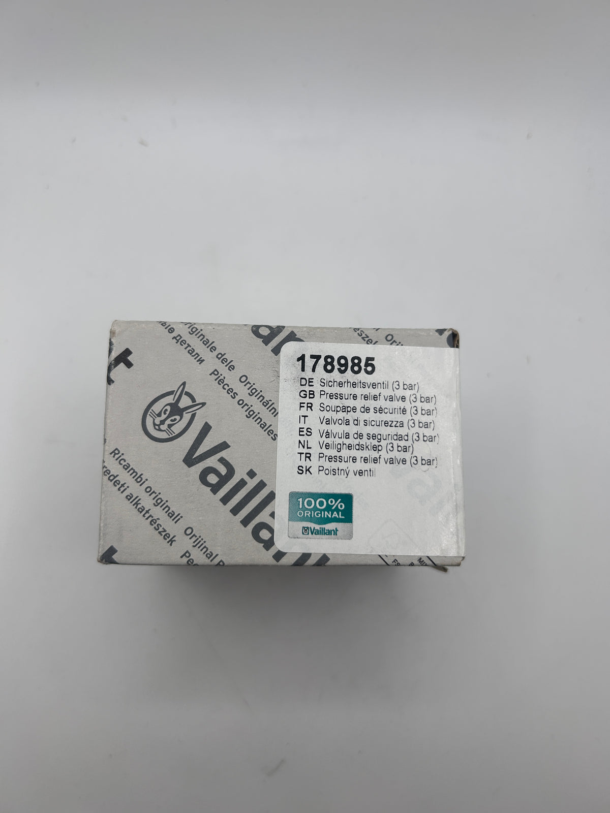 Vaillant Sicherheitsventil 178985 3 Bar VC / VCI / VCW