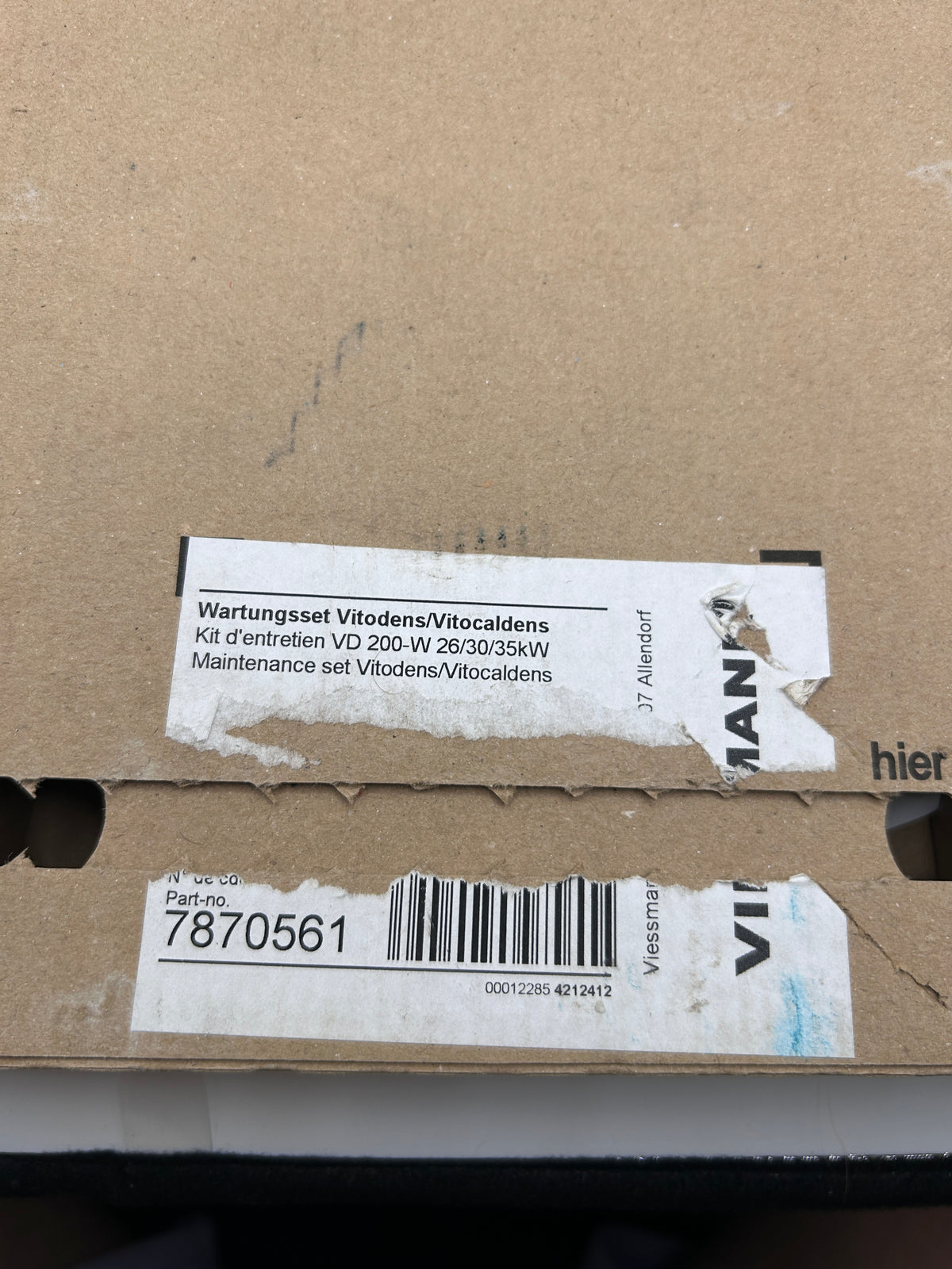 Viessmann 7870561 Wartungsset Elektroden Vitodens 200-W 222-F Vitocaldens 222-F