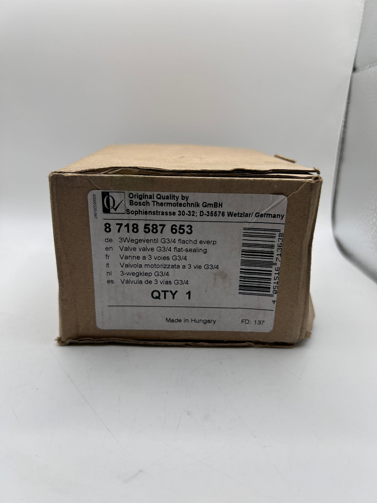 Bosch 8718587653 Ersatzteil TTNR: 3-Wege-Ventil G3/4 flachdichtend everp