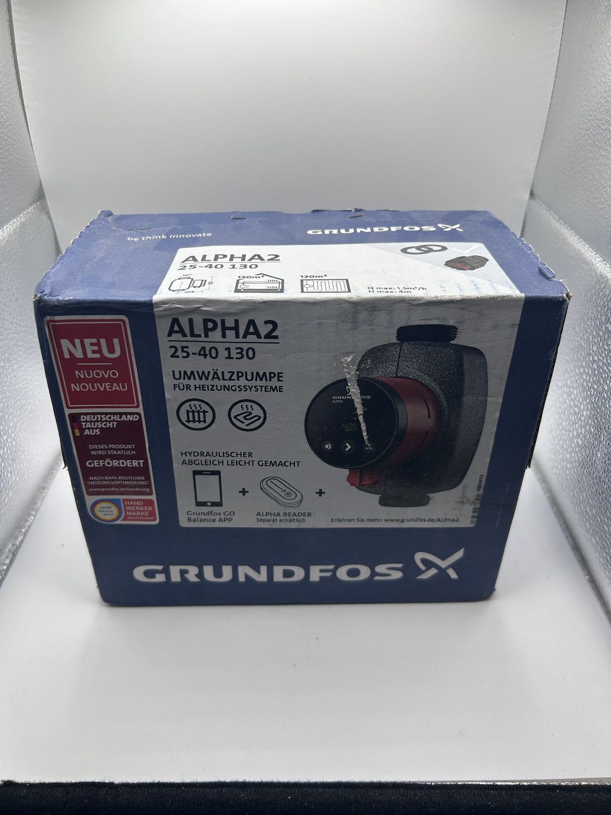 Grundfos Heizungspumpe ALPHA2 25-40 Umwälzpumpe 130 mm Nassläufer (99261701)