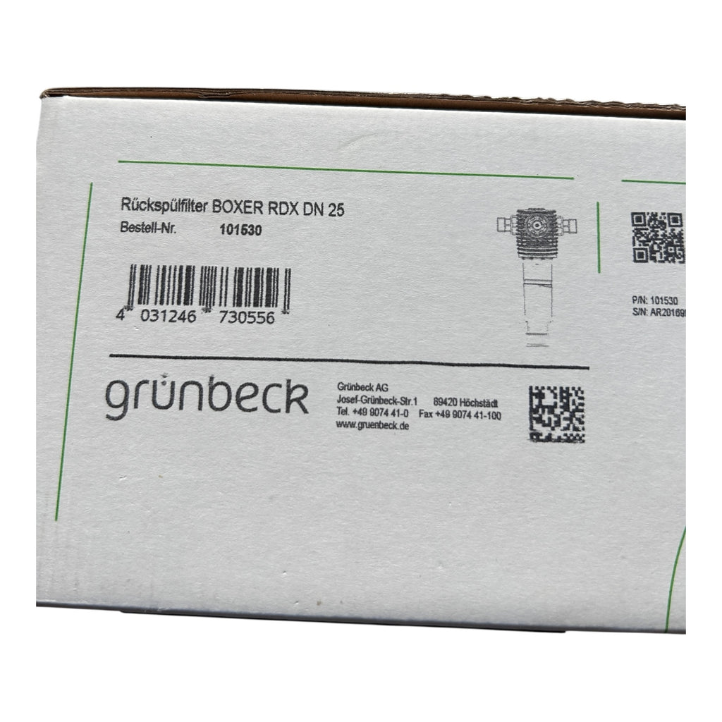 Grünbeck 101525 Rückspülfilter Boxer RDX 3/4" 100 µm Druckminderer Wasserfilter