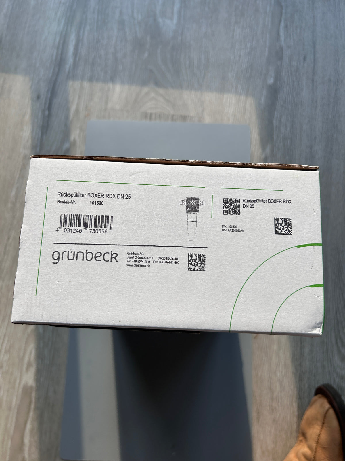 Grünbeck 101530 Boxer RDX Rückspülfilter mit Druckminderer 1 Zoll Wasserfilter