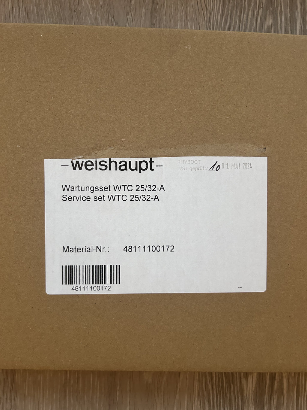 Wartungsset für WTC 25 + 32 A Weishaupt 48111100172 Zündelektrode Ionisationsele