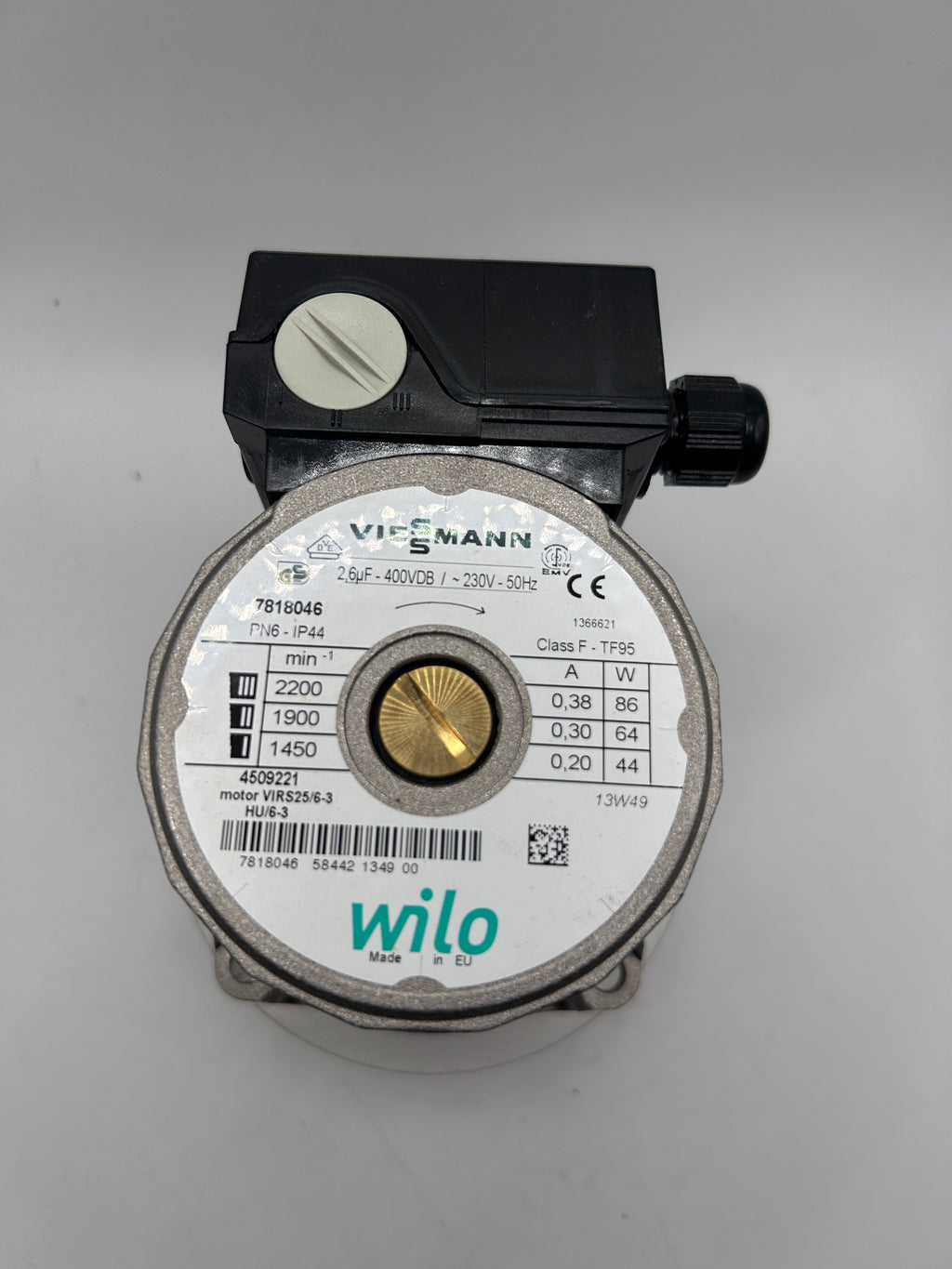Viessmann Umwälzpumpenmotor 7818046 W-HE SCA 7874716 Umwälzpumpe ersetzt 7818045
