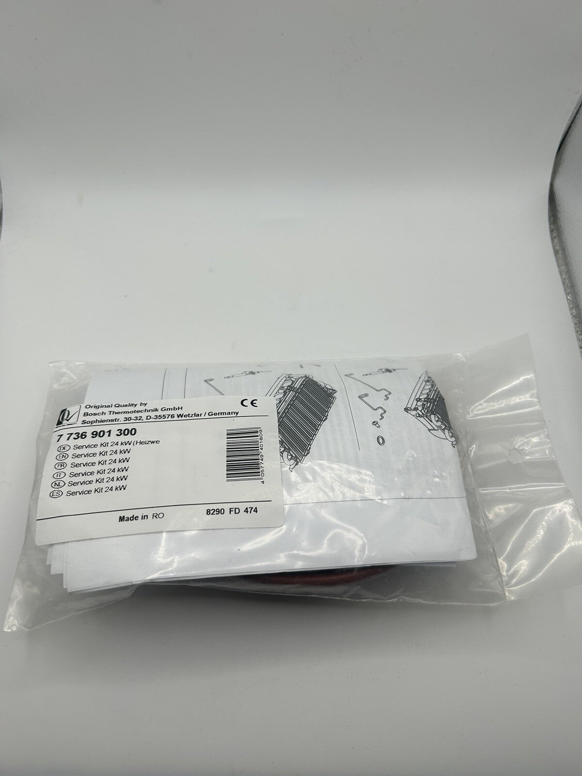 Bosch Junkers Ersatzteil 7736901300 Service Kit 24 kW Heizung Dichtung ZSR / ZWR