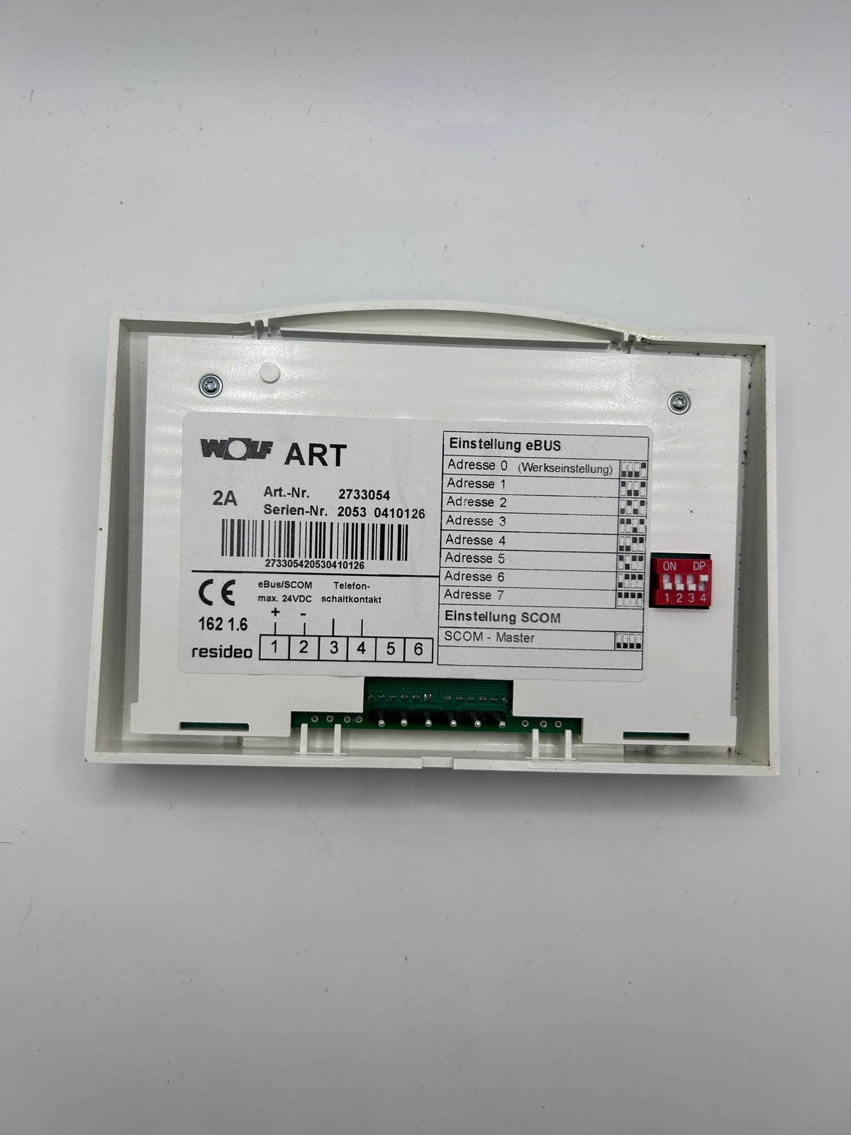 Wolf 2733054 ART Analoger Raum-Temperatur-Regler Thermostat/Steuerung Gastherme