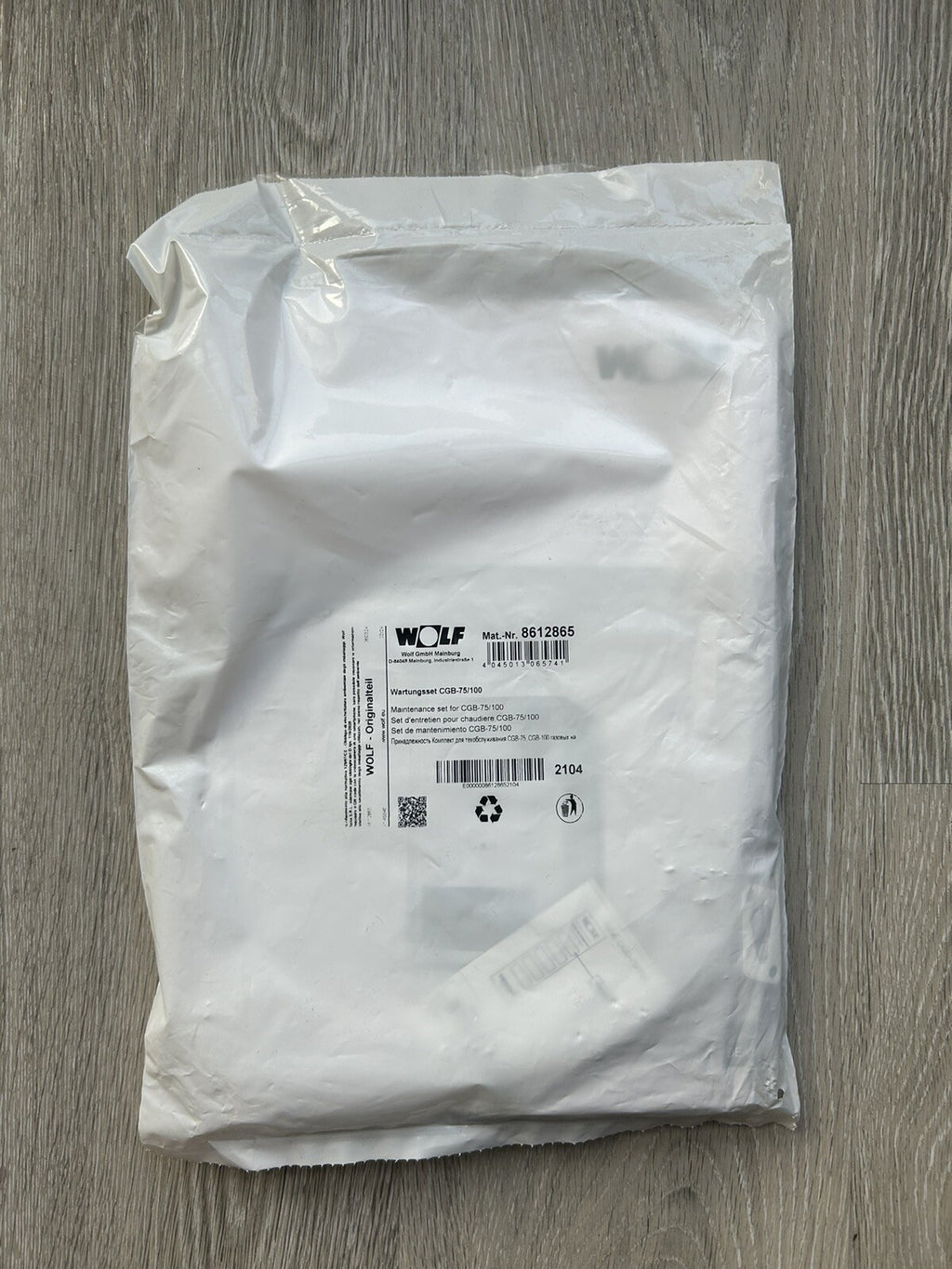 Wolf Wartungsset Gasbrennwertthermen CGB 75/100 8612865 / Heizung Brenner