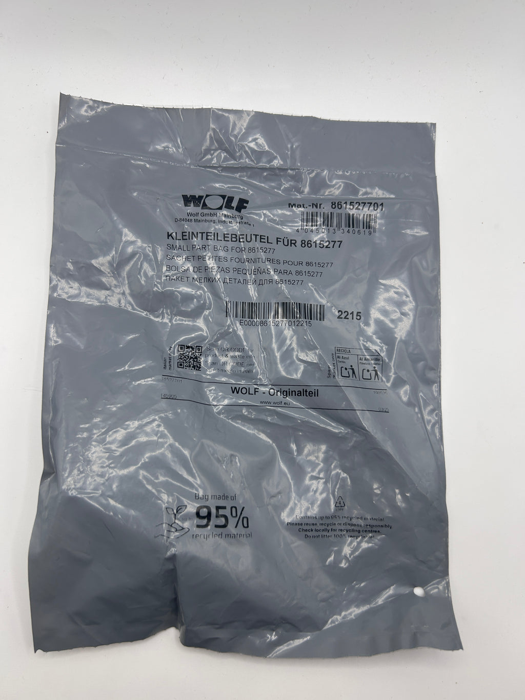 WOLF Wartungsset 8615277 für Gasheizwerttherme CGU-2, PG042 ,8615277