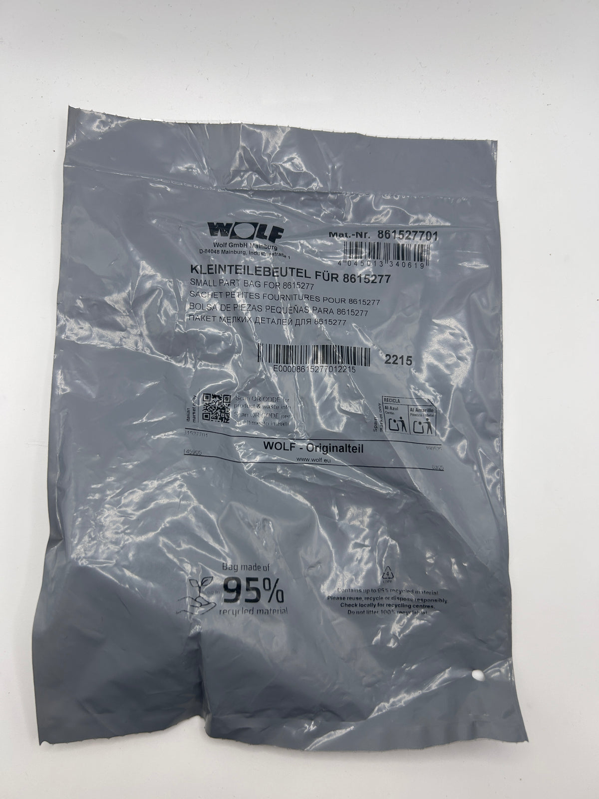 WOLF Wartungsset 8615277 für Gasheizwerttherme CGU-2, PG042 ,8615277