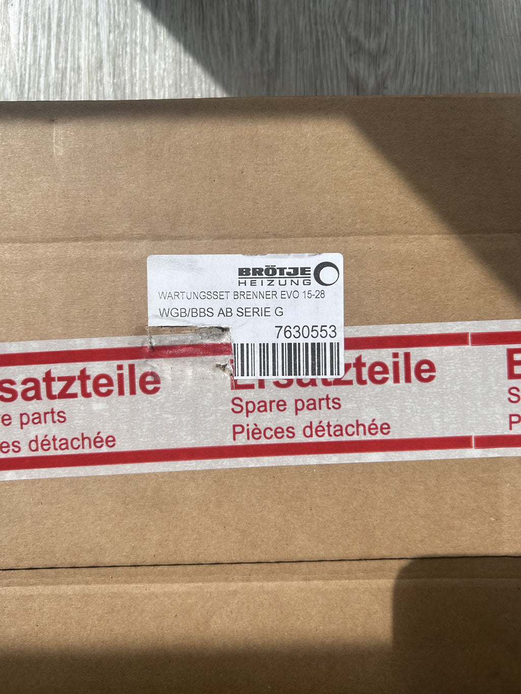 Brötje Wartungsset 7630553 WGB EVO 15-28 KW G BBS Brennerdichtung Zündelektrode
