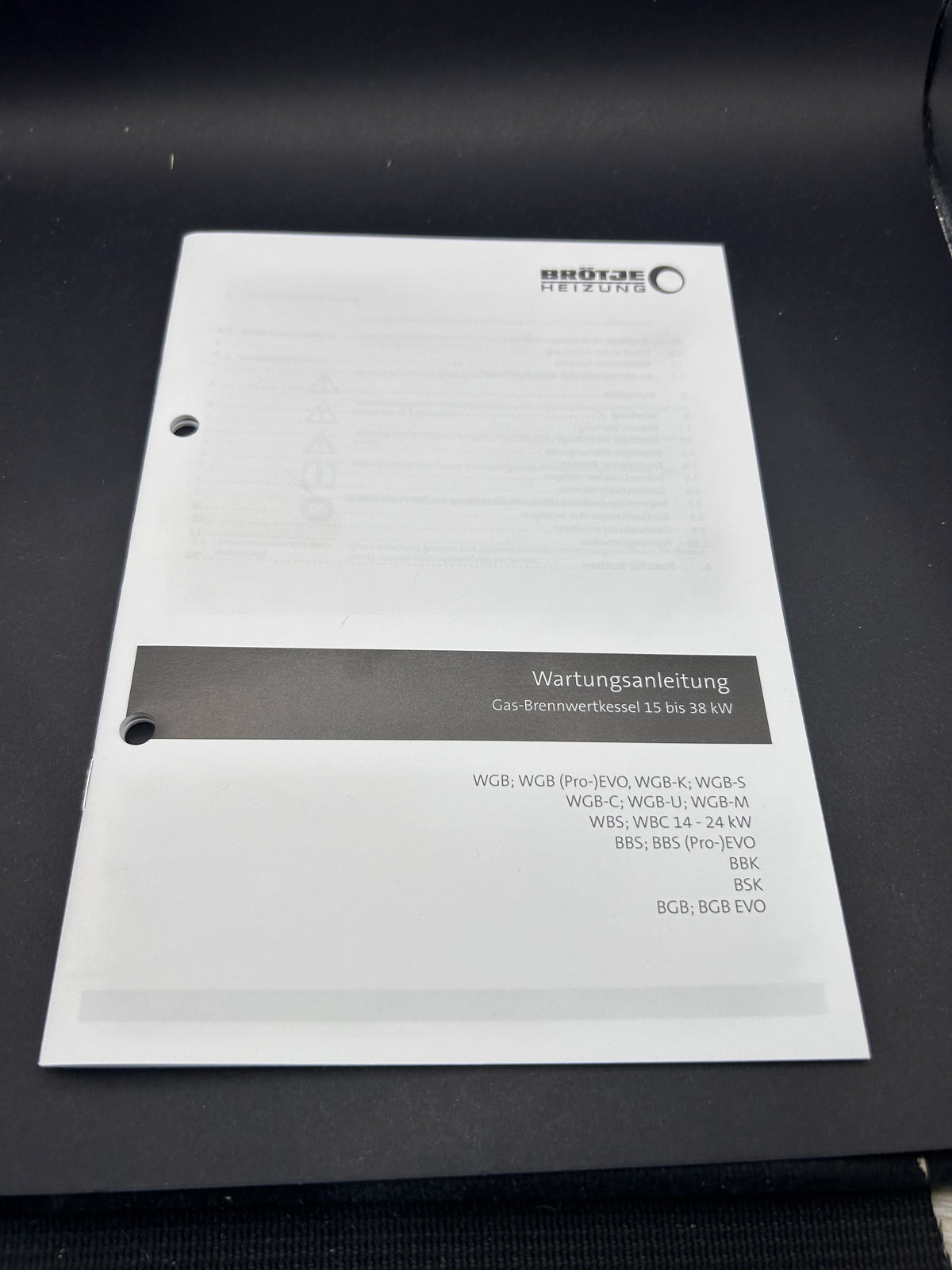 Brötje Wartungsset 7630553 WGB EVO 15-28 KW G BBS Brennerdichtung Zündelektrode