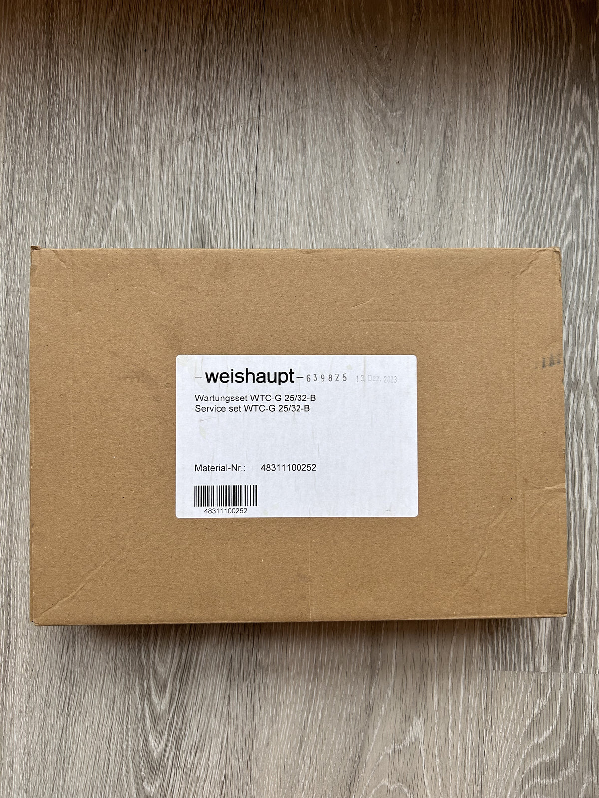 Weishaupt Wartungsset WTC-GW/GB 25-B 48311100252 WTC-GW 25/32-B = 48311100232