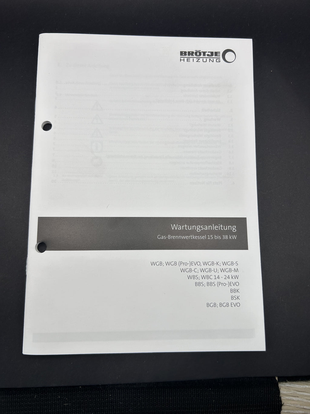 Brötje Wartungsset 7630553 WGB EVO 15-28 KW G BBS Brennerdichtung Zündelektrode