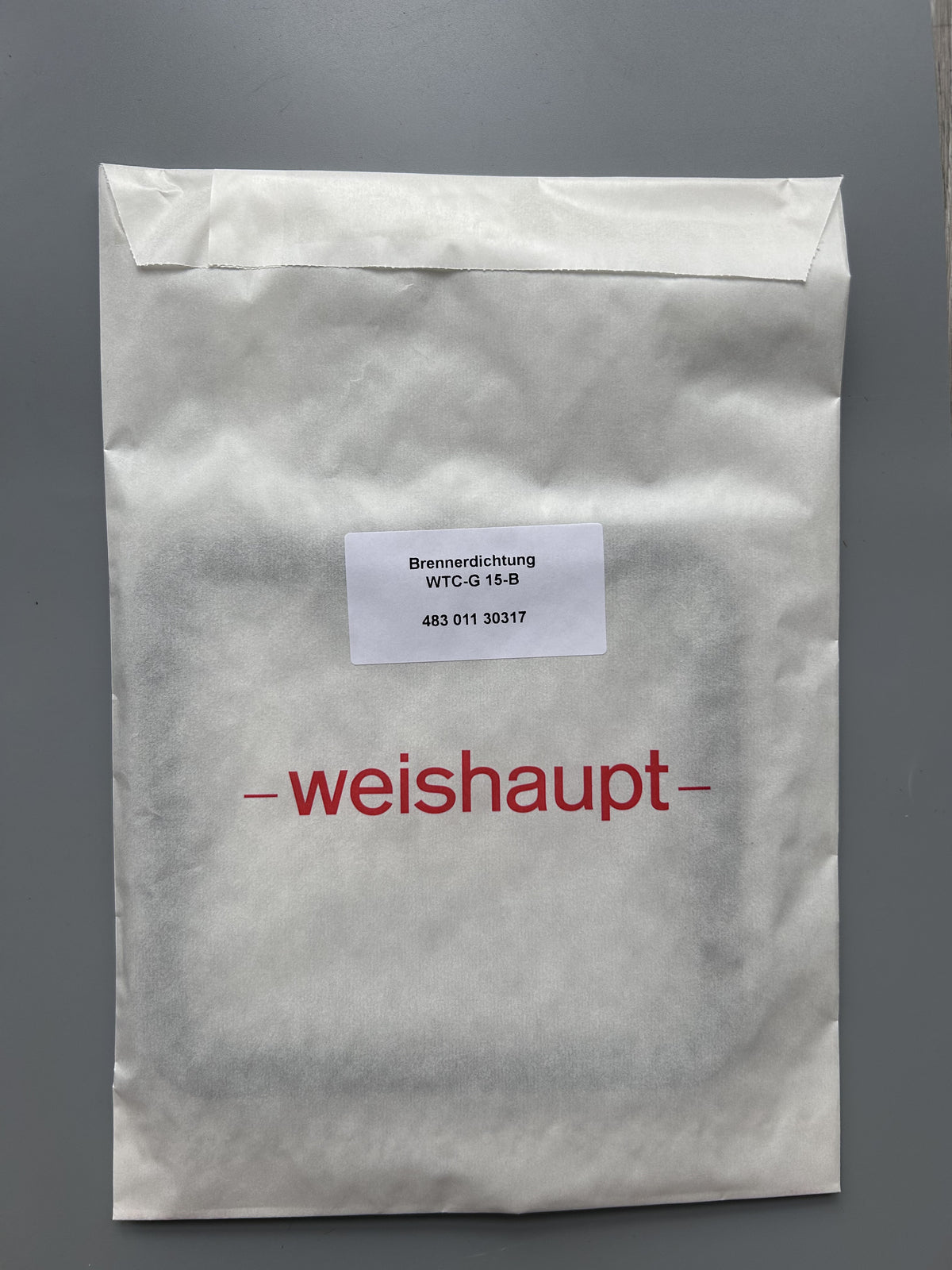 Weishaupt Set WTC-GW GB 15-B Zündelektrode Dichtung 48301100252 ers. 48301100232