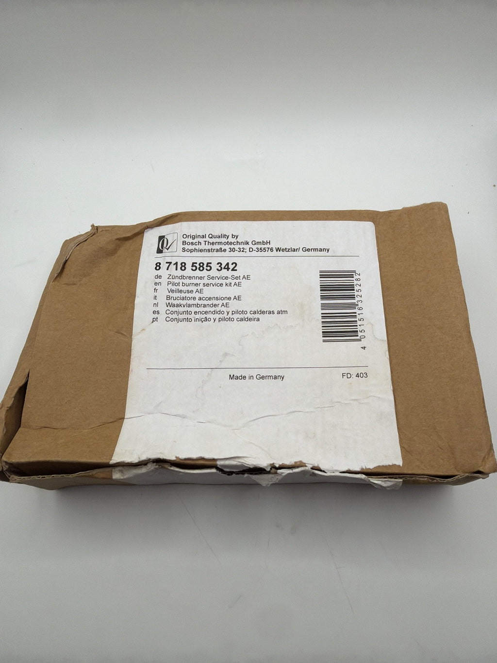 Buderus 8718585342 Bosch Zündbrenner Zündbrenner-Set AE, nicht Multigas everp