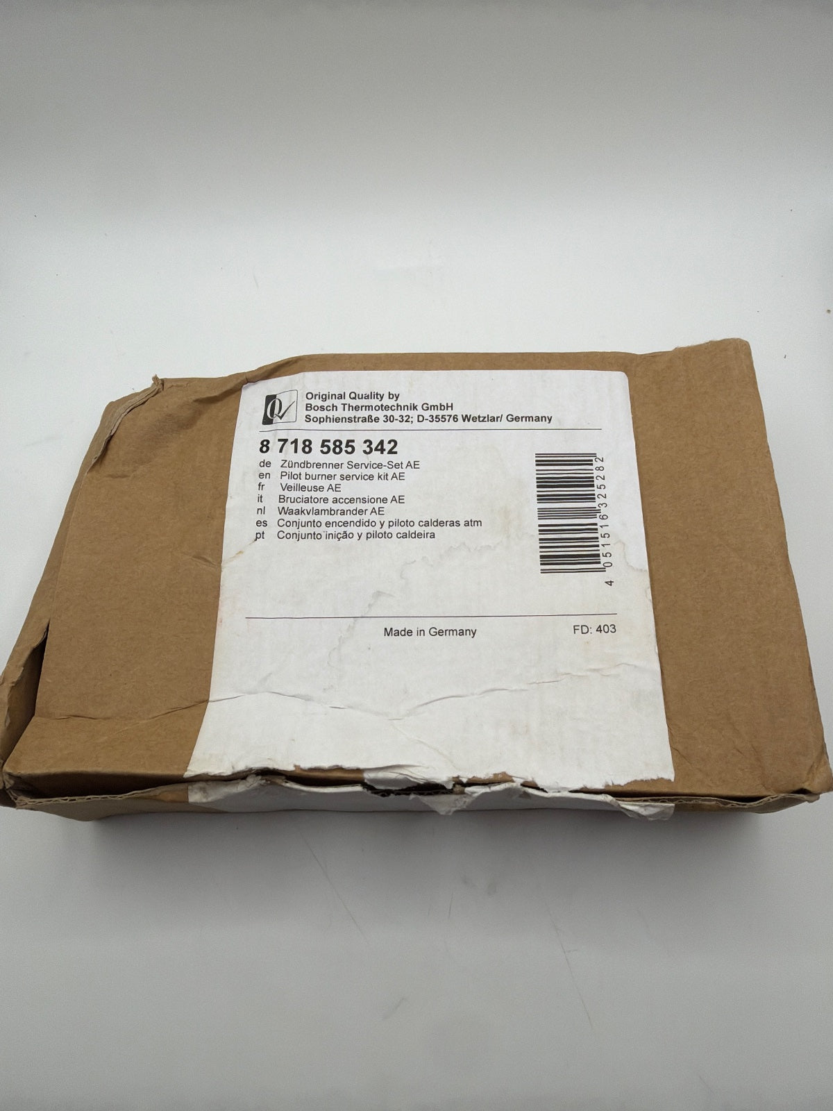 Buderus 8718585342 Bosch Zündbrenner Zündbrenner-Set AE, nicht Multigas everp