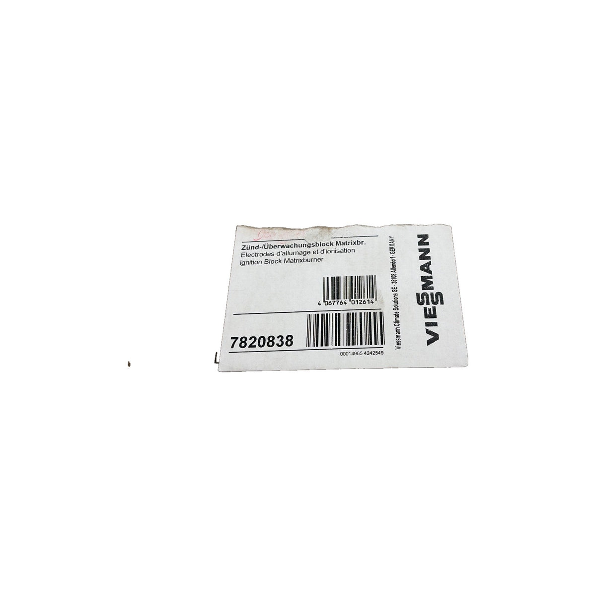 Viessmann 7820838 Zünd- und Überwachungsblock Matrix Brenner Nr.