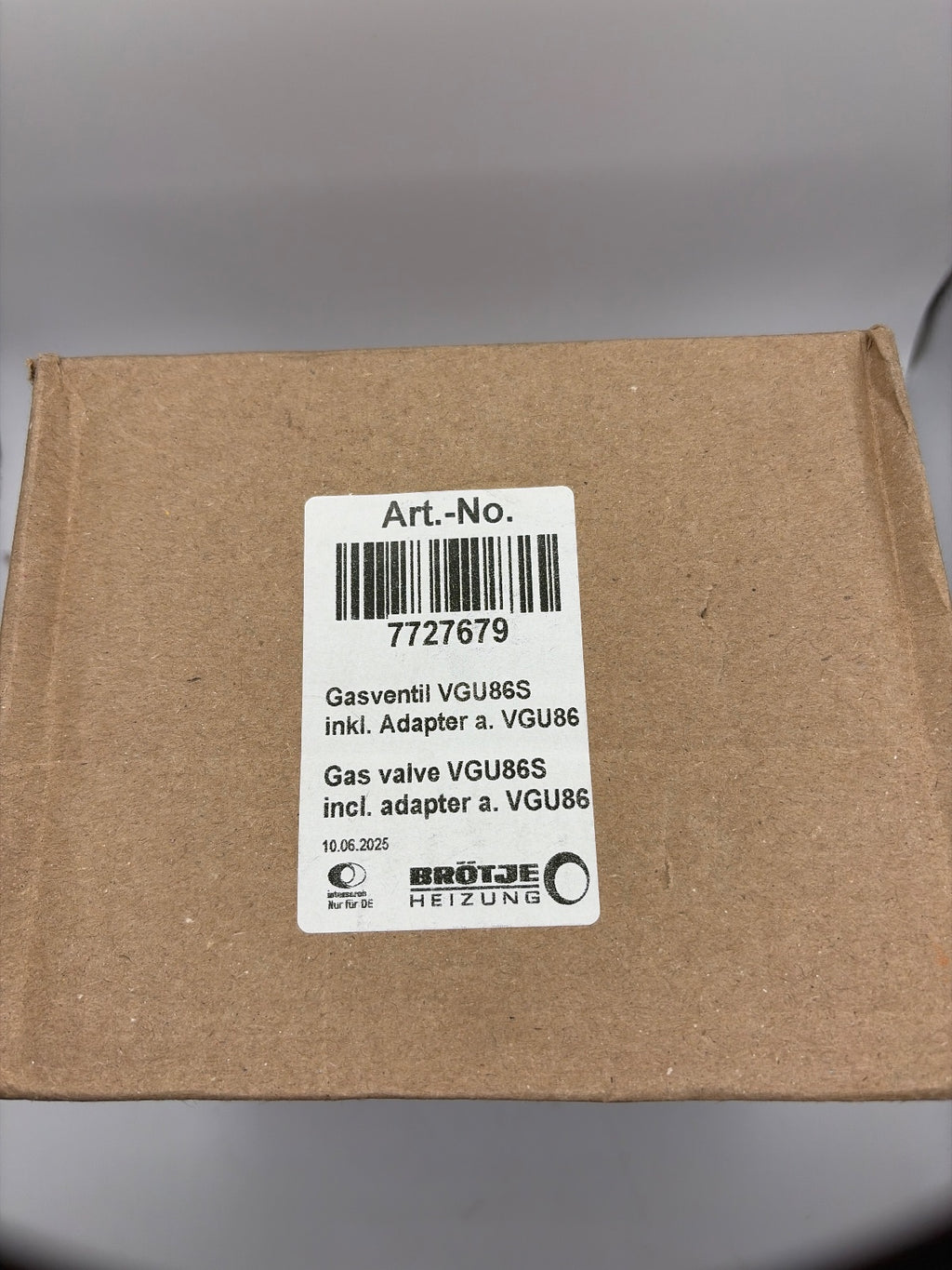 Brötje 7727679 Ersatzteil Gasventil VGU86S inkl. Adapter a. VGU86