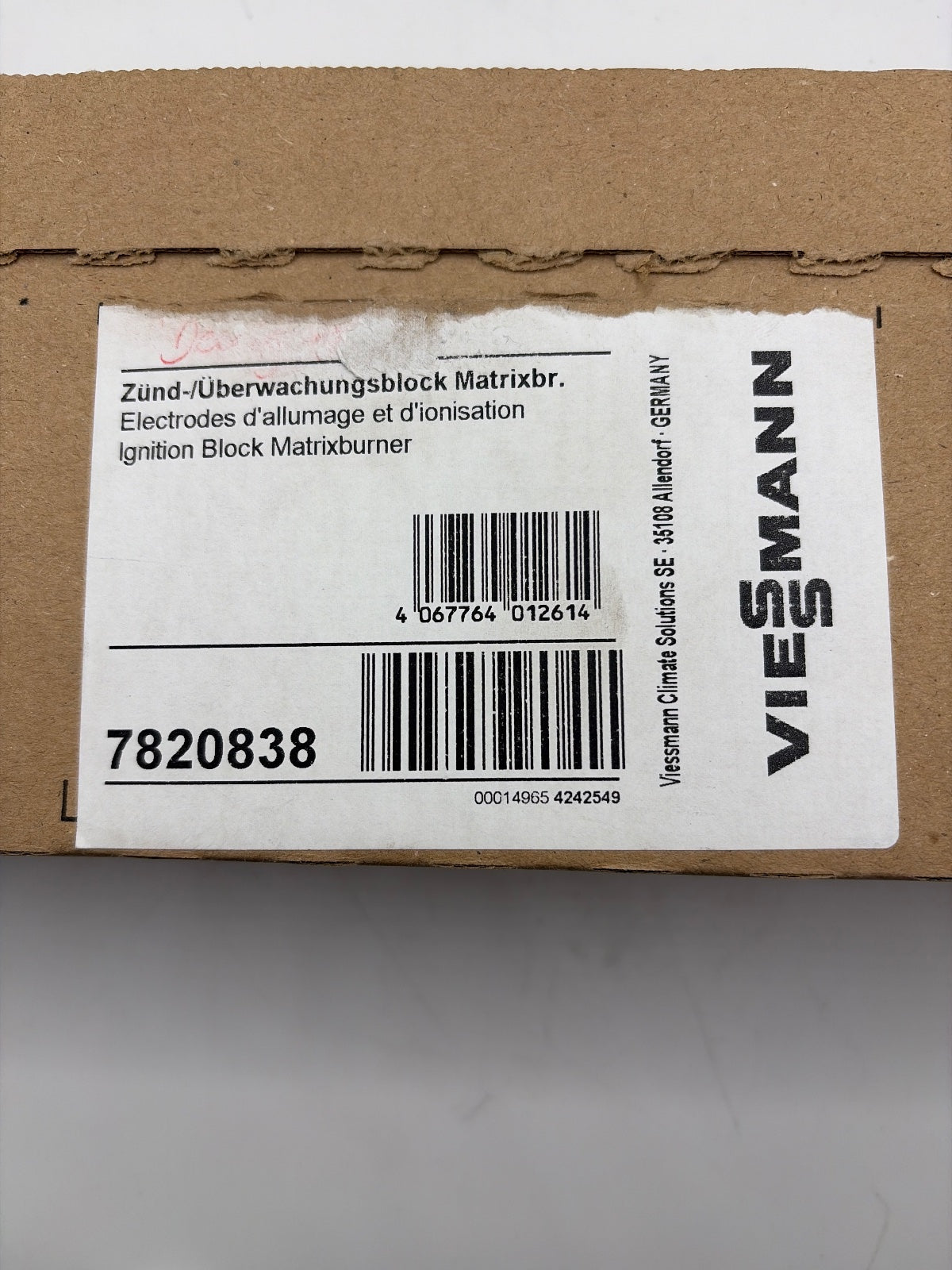 Viessmann 7820838 Zünd- und Überwachungsblock Matrix Brenner Nr.