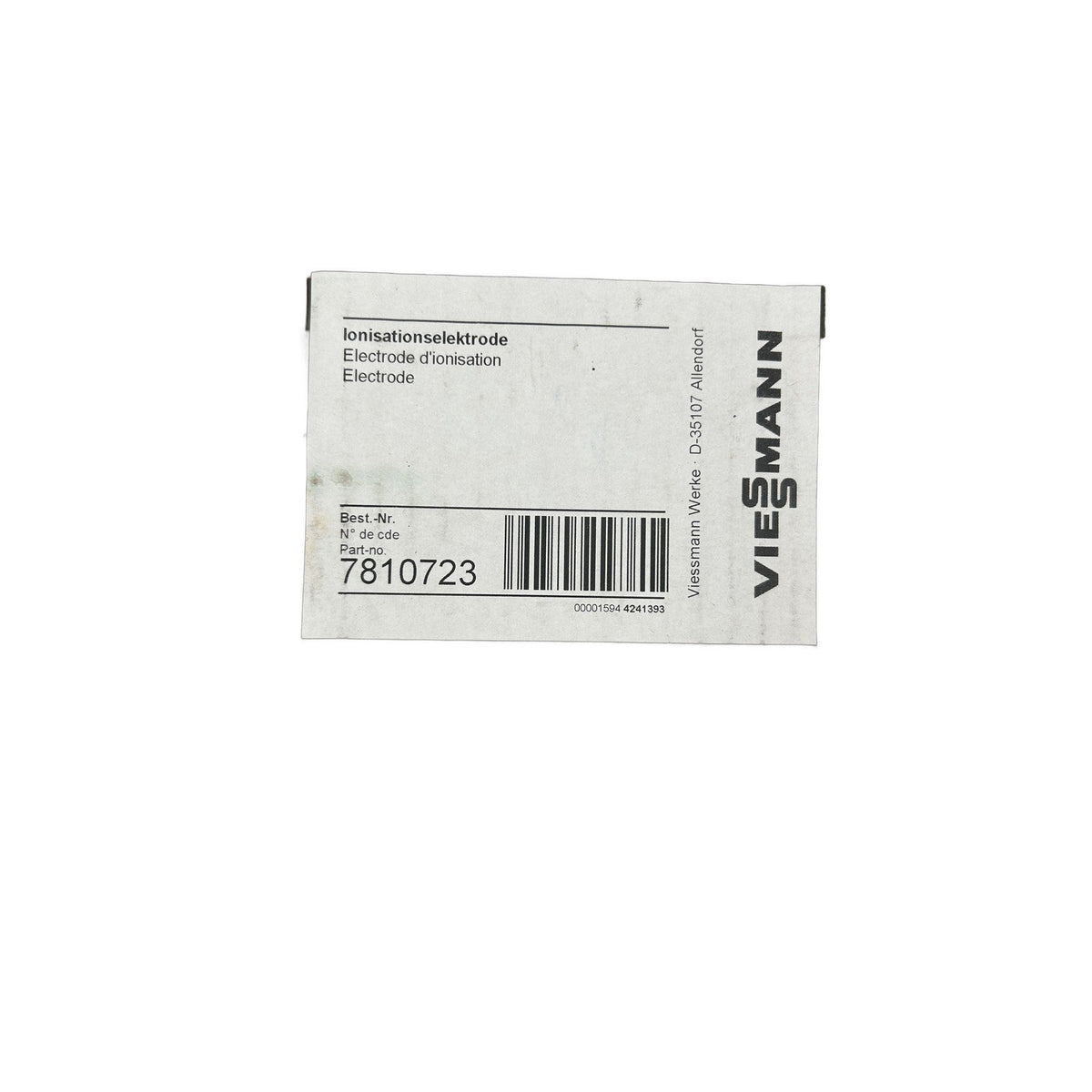 Viessmann Ionisationselektrode 7810723 für FlammkörperD.=275mm Matrixkugelbr.